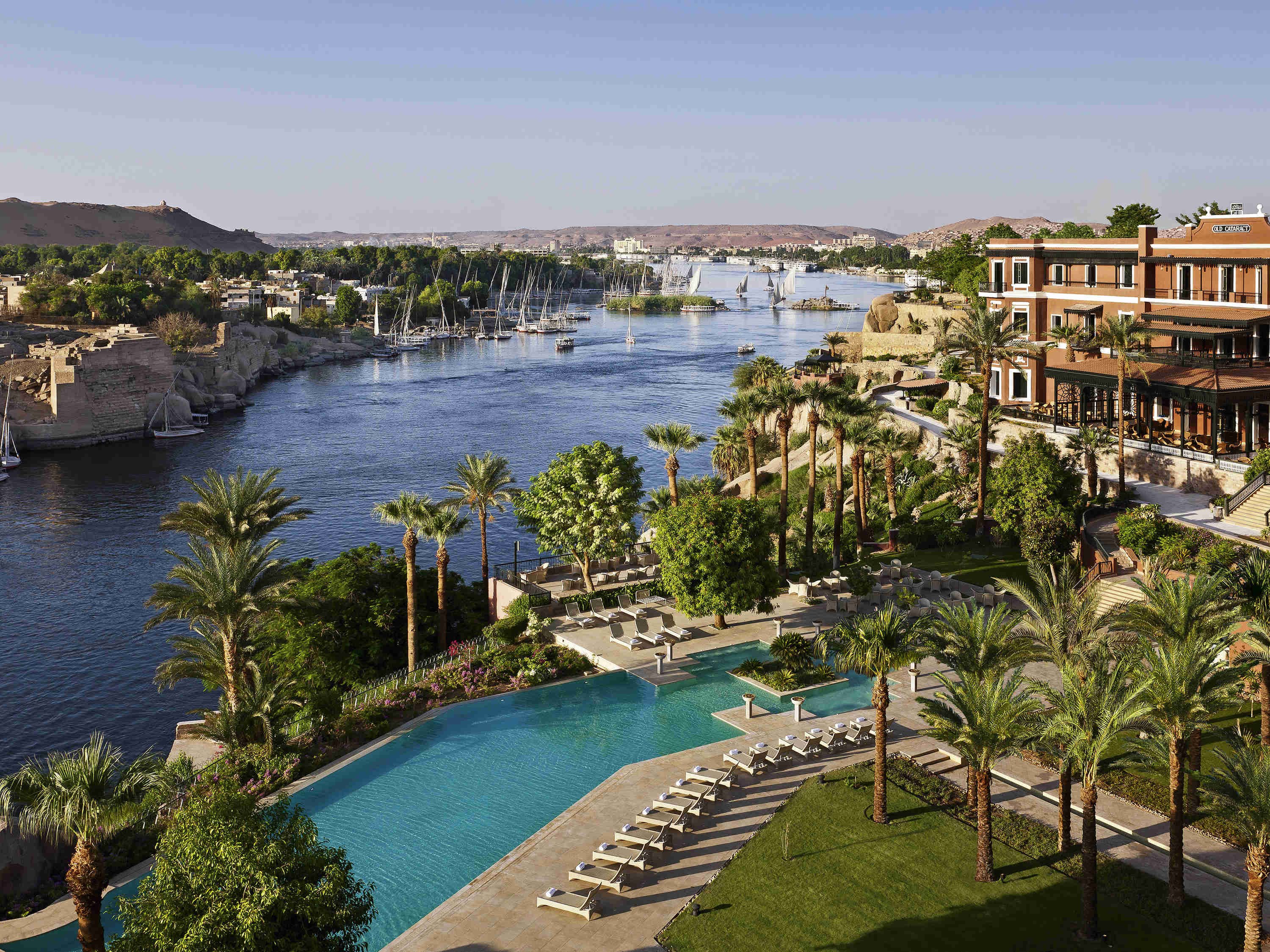 Aswan Egypt Hotels; Sofitel Legend Old Cataract Aswan- Aswan, Egypt Hotels- Deluxe Hotels