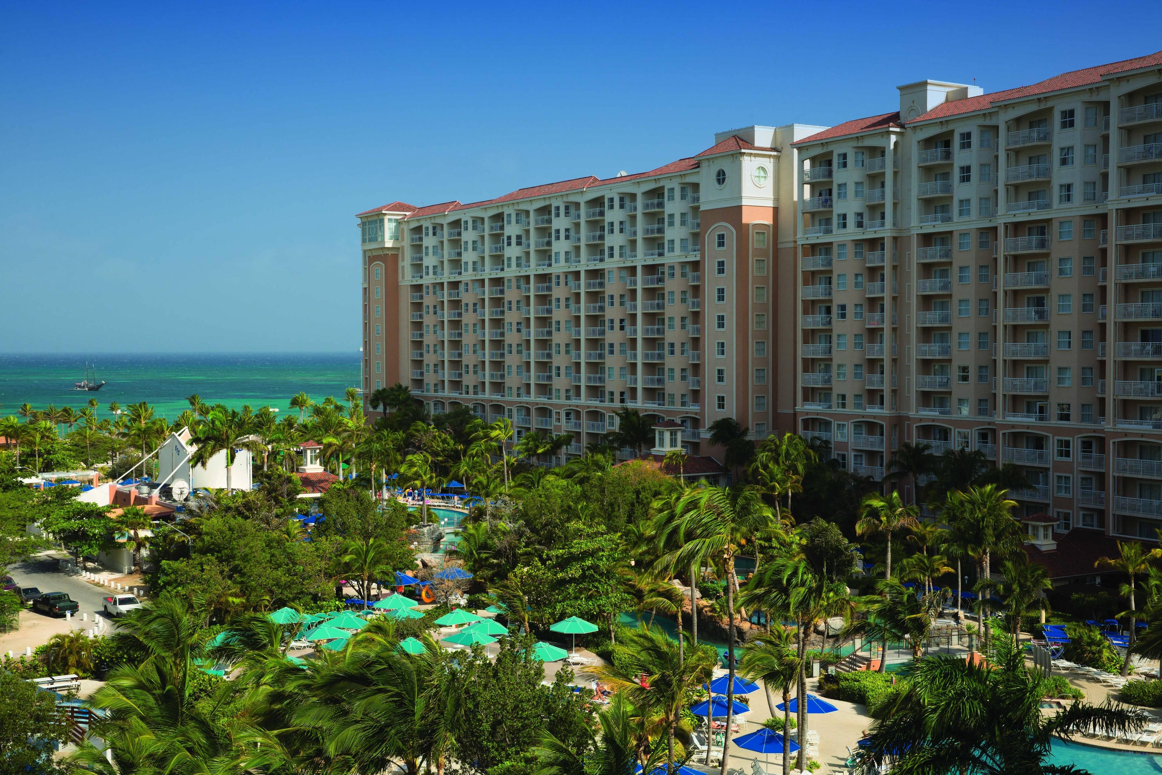 Aruba Hotels On The Beach; Marriott's Aruba Surf Club- Palm Beach, Aruba Hotels- First Class