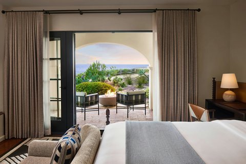 Guest Room with Firepit and Partial Ocean View