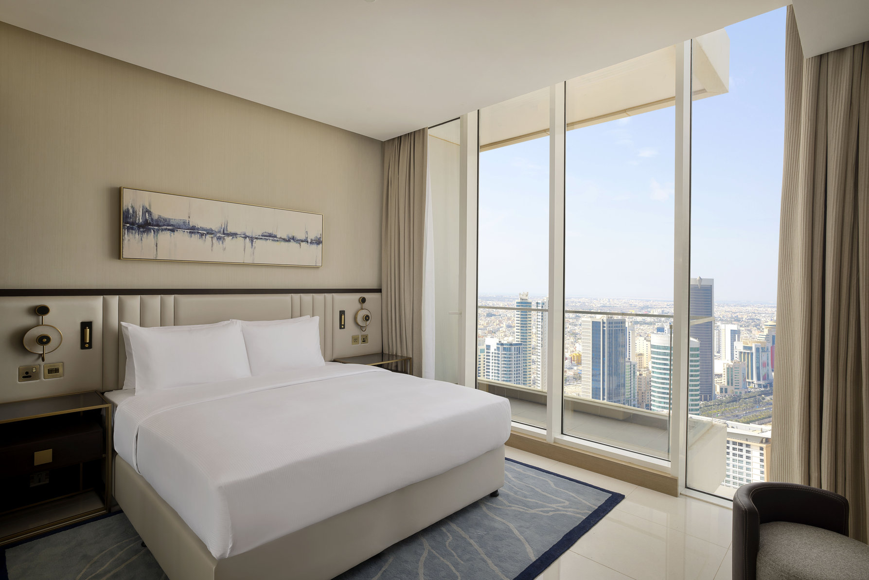 Hilton Bahrain City Centre Hotel & Residences Room Type - TWO BDRM CNR STE SEA-BALC