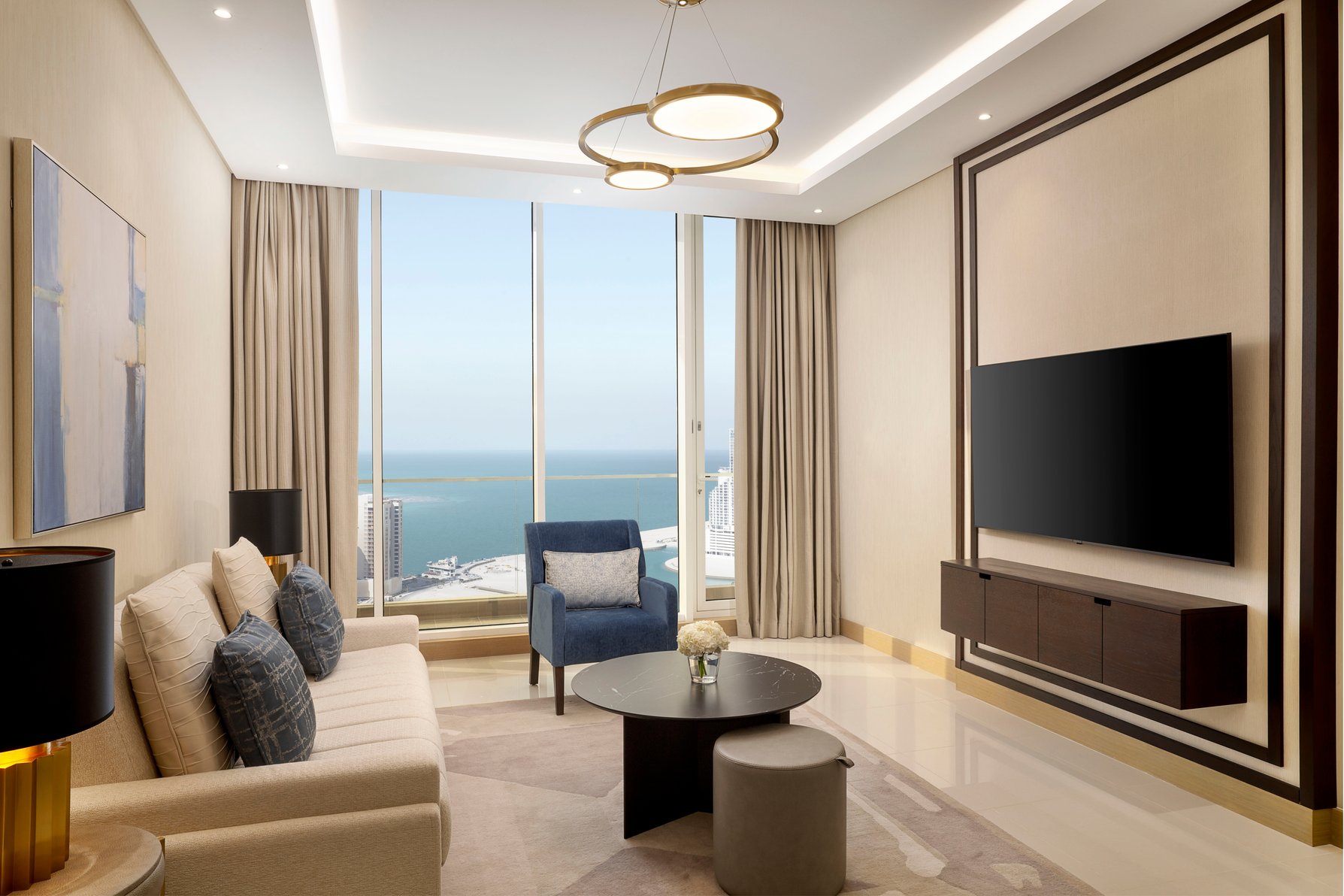 Hilton Bahrain City Centre Hotel & Residences Room Type - TWO BDRM STE SEA -BALCONY