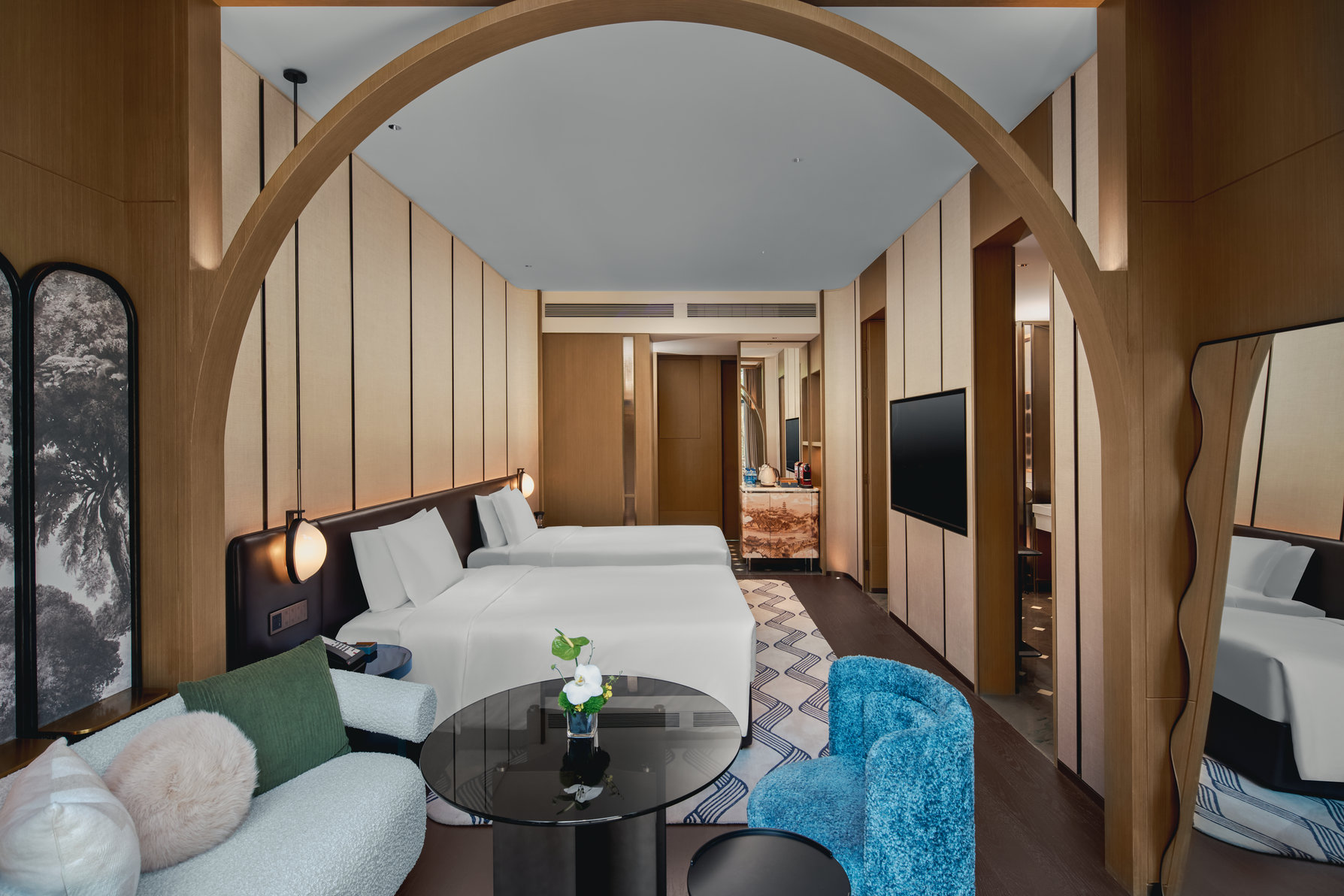 Hotel Indigo WUXI QINGMING BRIDGE by IHG Room Type - 2 Double Premium Garden View Courtyard Access