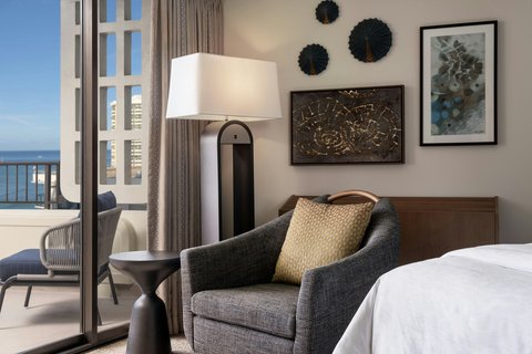 Relax in a suite with refined coastal design