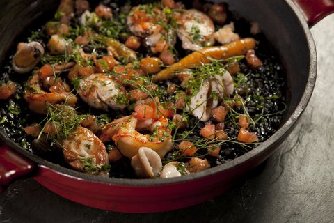 Elena Restaurante - Squid Ink Rice Paella