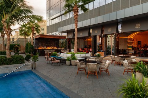 Wide shot of Rüya Terrace at daytime