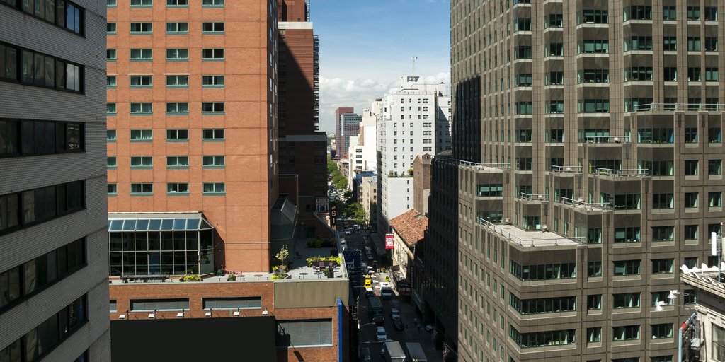 The Manhattan at Times Square View Looking West on 52nd Street