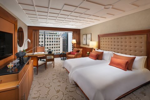 Mandarin Oriental Hong Kong Hotel Room City View Twin Bedroom New Lr