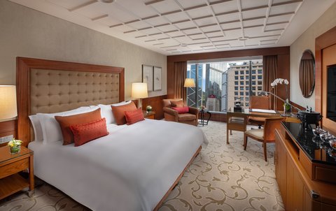 Mandarin Oriental Hong Kong Hotel Room City View Bedroom New