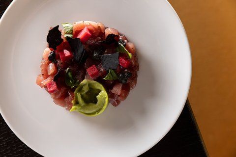 The Terrace Yellow Fin Tuna Crudo