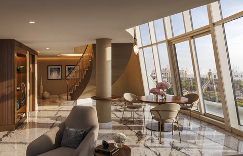 Jumeirah Beach Hotel Presidential Suite Living Room Terrace