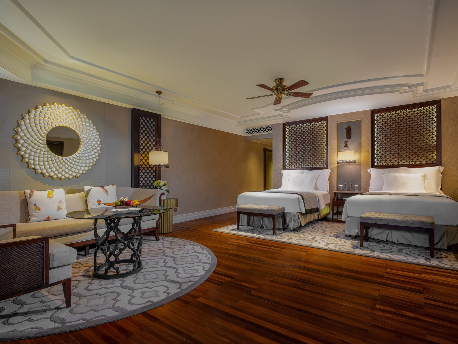 InterContinental Bali Resort by IHG Room Type - 2 Single Premium Club Lounge Access Garden View Balcony InterContinental Bali Resort by IHG Room Type - 2 Single Premium Club Lounge Access Garden View Balcony