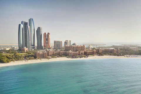 Emirates Palace Mandarin Oriental Exterior with skyline view