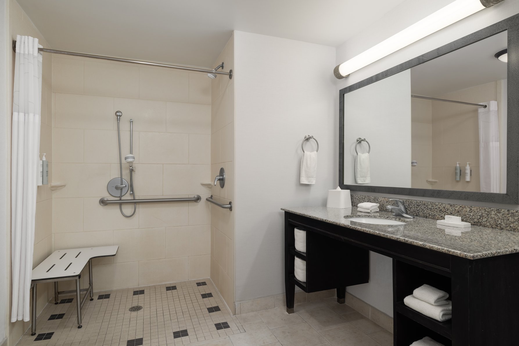 Hampton Inn & Suites Baton Rouge Downtown Room Type - 1K STU MOB ACC RIS BAL RV