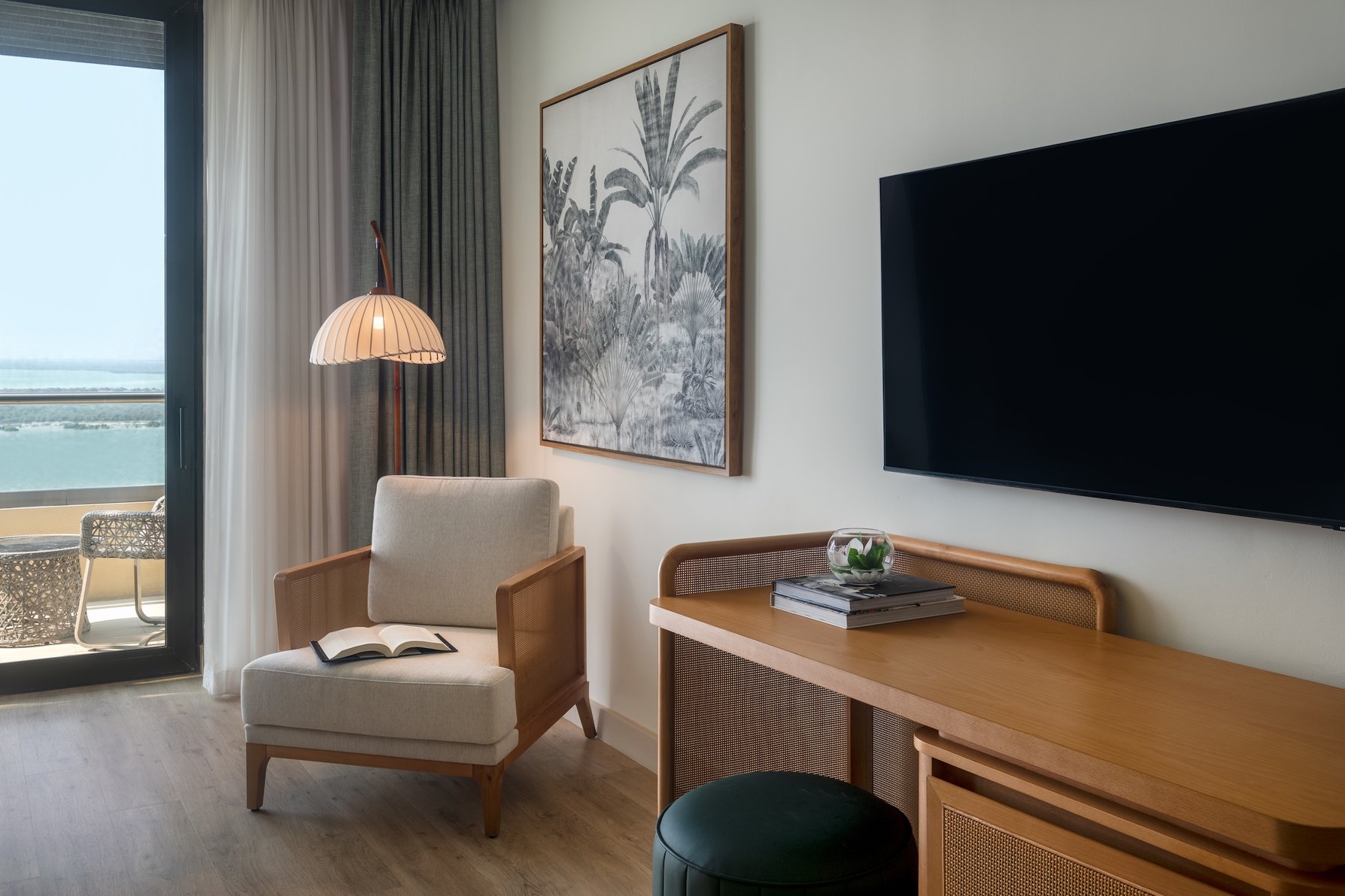 Yas Plaza Mangroves by IHG - Theme Park Access Room Type - 1 King Deluxe Accessible Sea View Balcony Theme Park