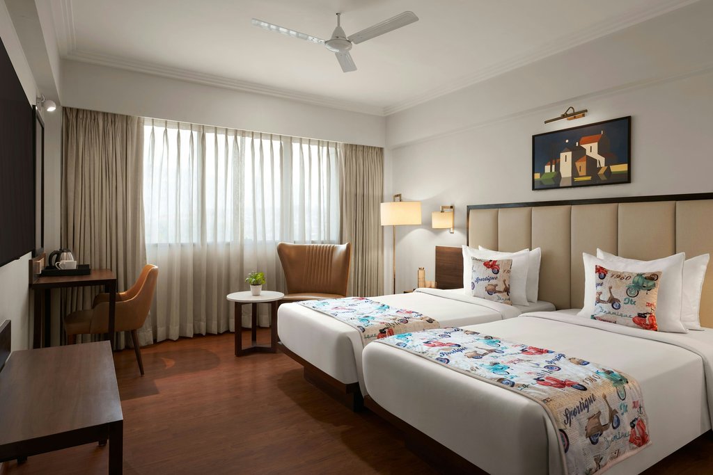 The Fern Residency Navi Mumbai, Turbhe, Series by Marriott Room Type - Winter Green, Guest room, 1 King,  City view