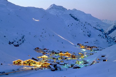 Blick auf Zürs am Arlberg