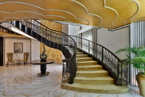 Elegant staircase at Abu Dhabi Suite