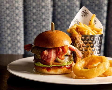 £1 from every burger sold is donated to children's charity, Coram.