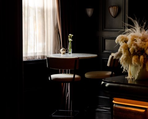 Find your perfect spot in our elegant and welcoming parlour.