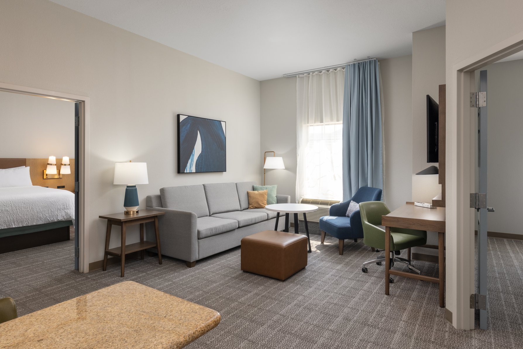 Staybridge Suites Bentonville-Rogers Room Type - 1 King 2 Queen 2 Bedroom Suite Sofa Bed