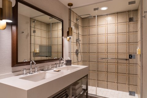 JW Marriott Los Angeles Chairman Suite Bath w Show