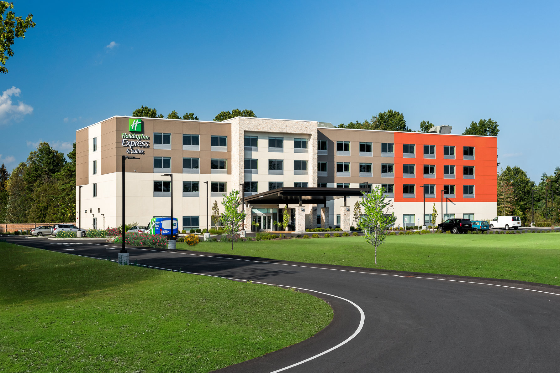 Located right off from Exit 18 Interstate I-87 