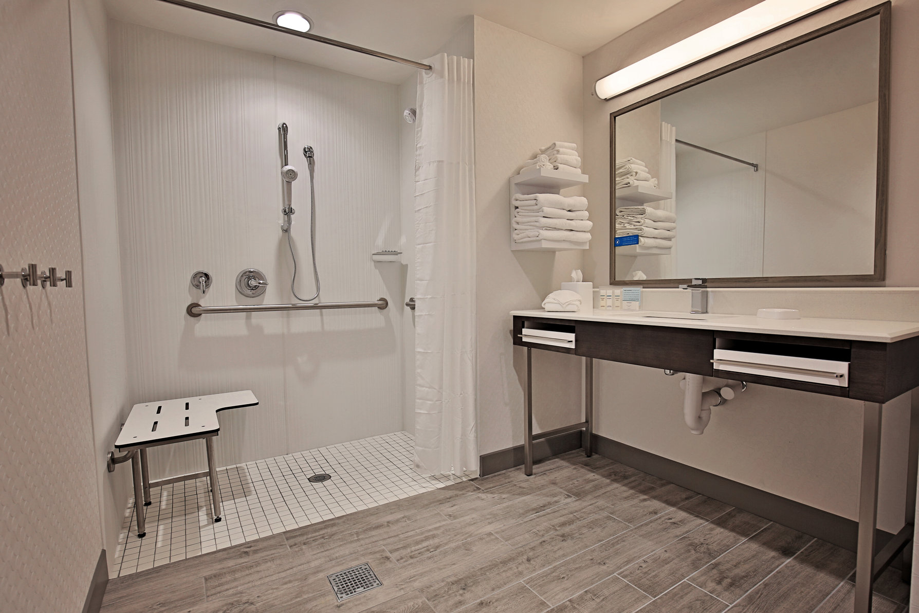 Hampton Inn & Suites Asheville Biltmore Area, NC Room Type - 1 KING MOB HR ACC RI SHWR