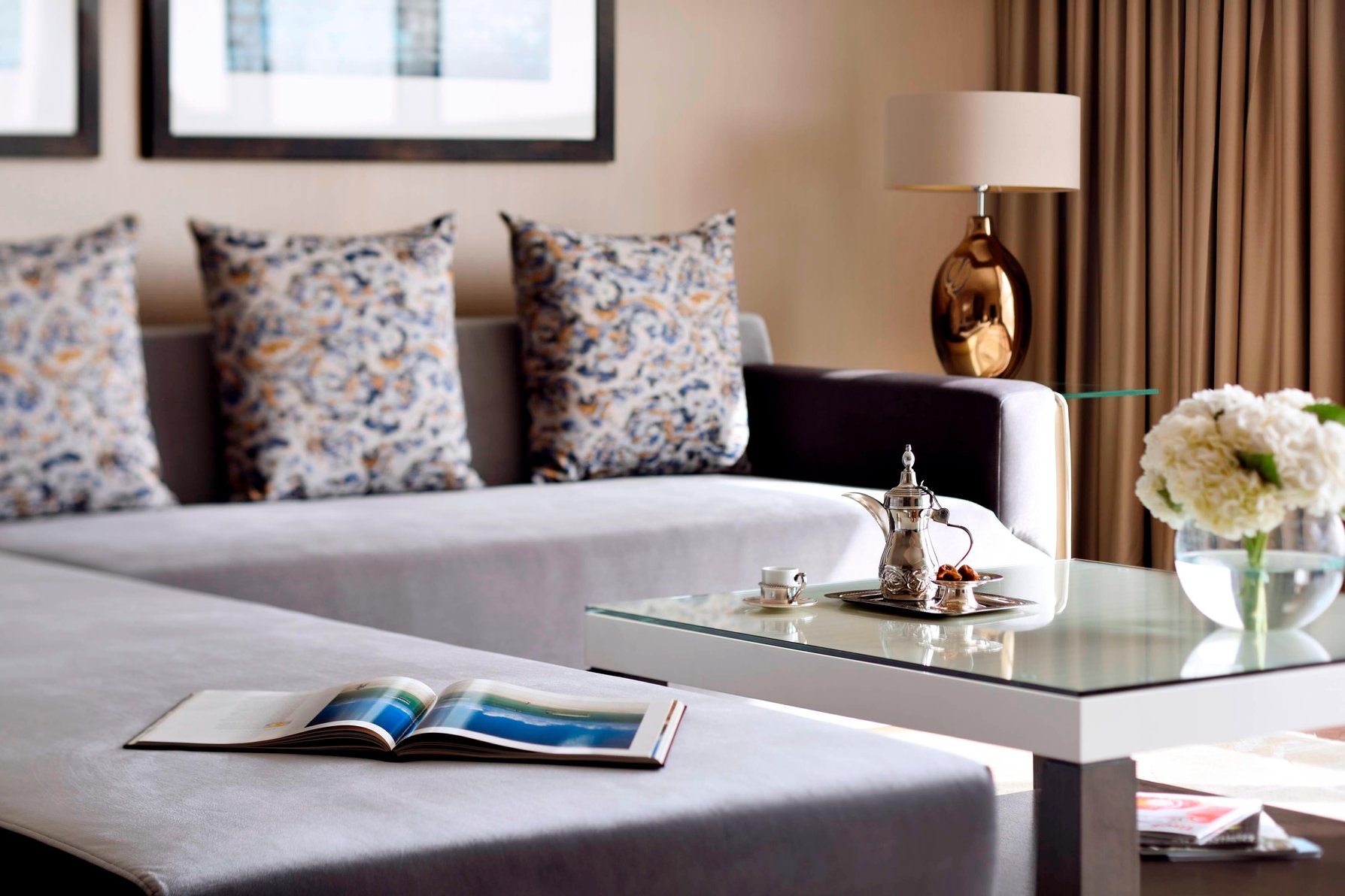 Marriott Executive Apartments Downtown Abu Dhabi Room Type - 2 Bedroom Apartment, Bedroom 1: 1 King, Bedroom 2: 2 Double, City view