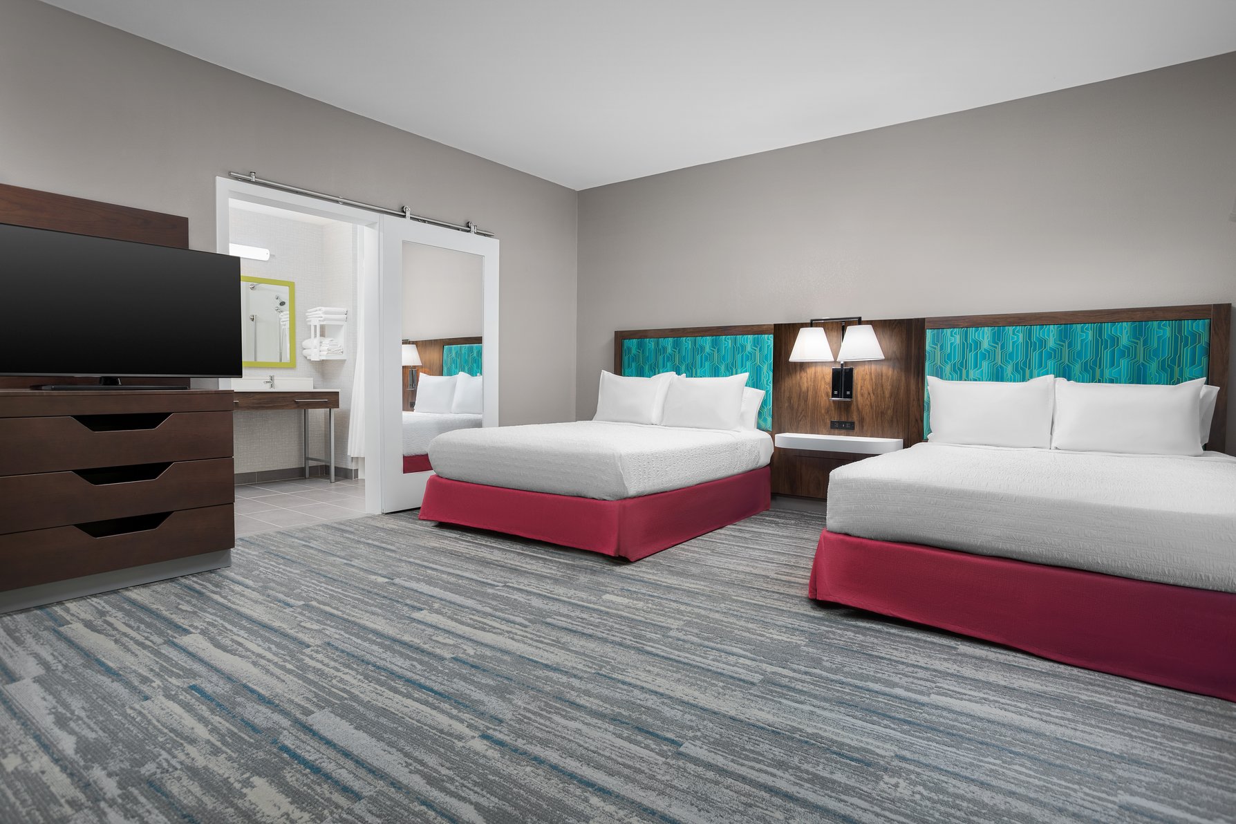 Hampton Inn & Suites Atlanta Six Flags Room Type - 2QNS ACC TUB STUDIO