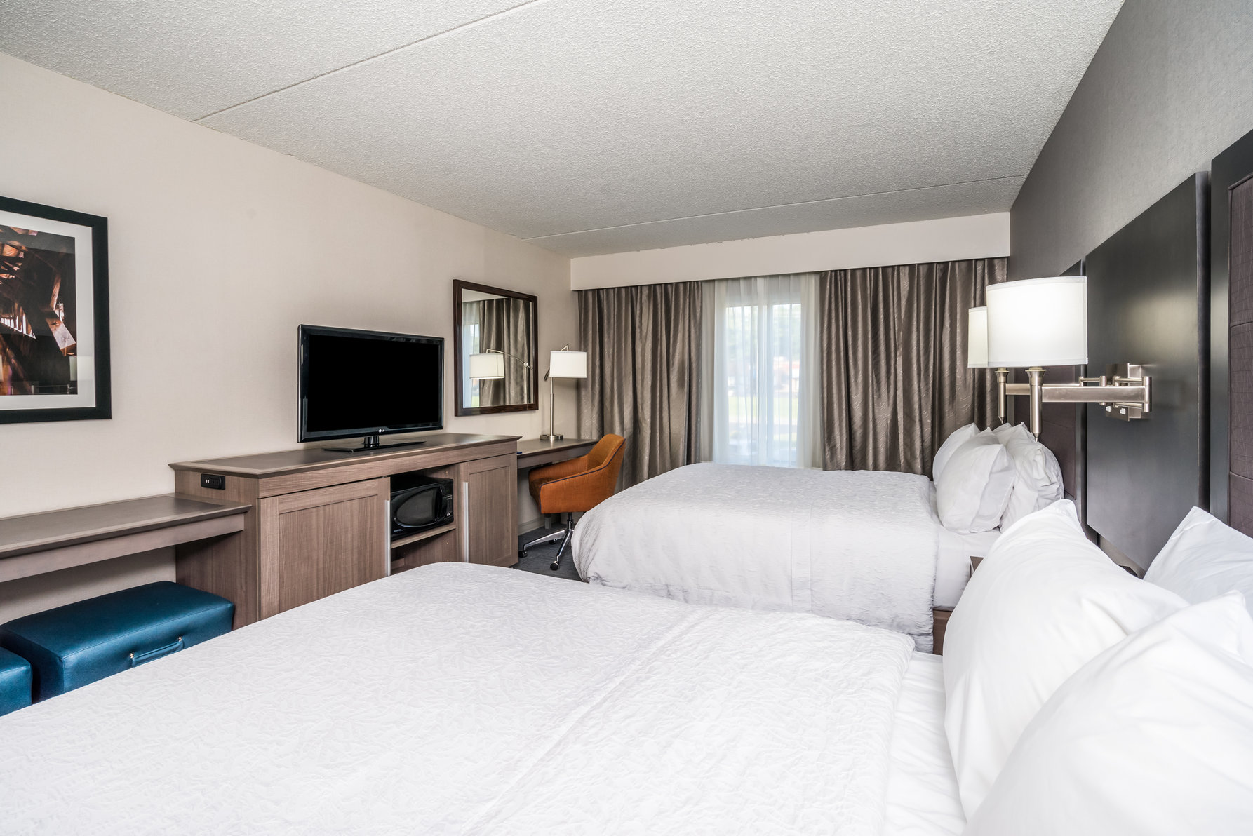 Hampton Inn by Hilton Clifton Park Room Type - 2 QNS ACC ROLLIN SHWR NS