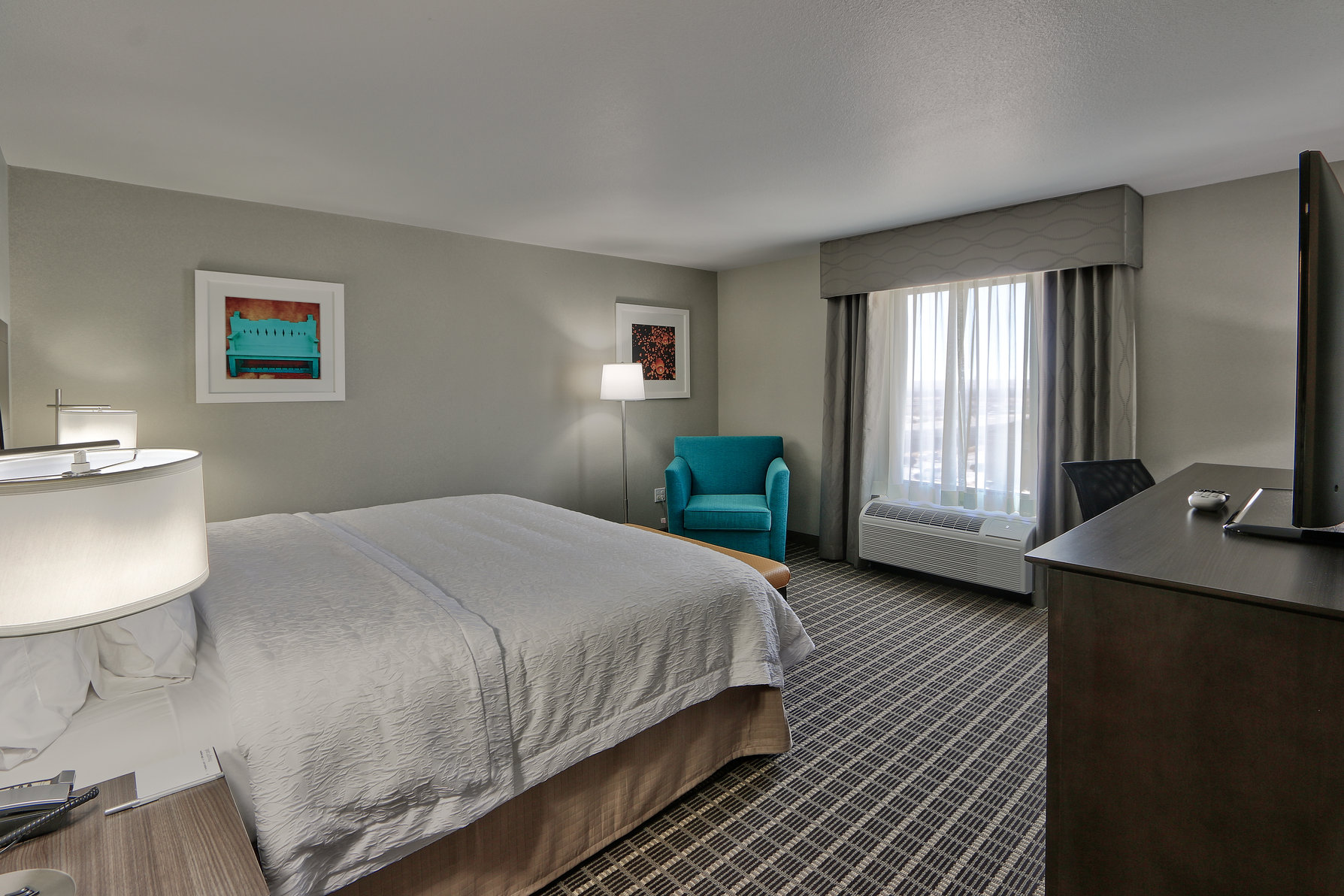 Hampton Inn & Suites by Hilton Albuquerque Airport Room Type - 1KNG MOB HEAR ACC W TUB NS