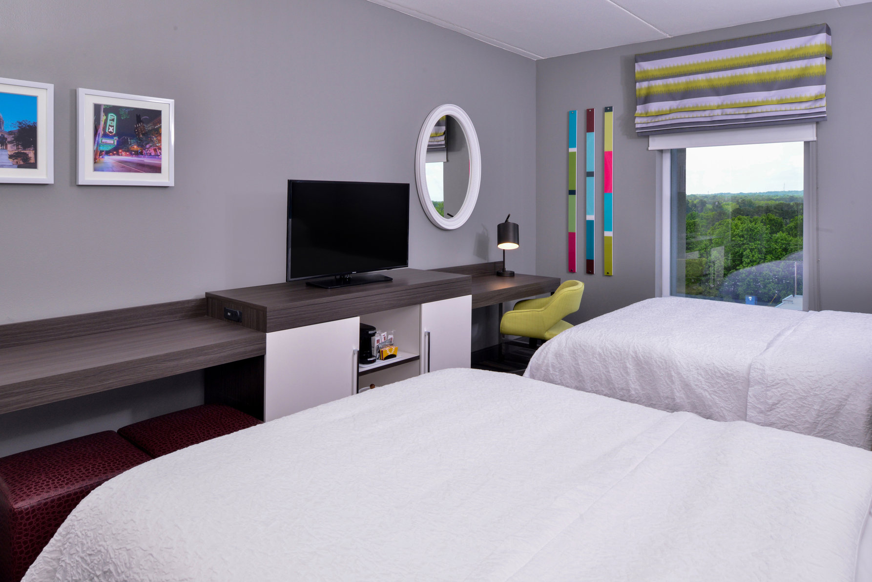 Hampton Inn and Suites Atlanta/Marietta Room Type - TWO QUEEN BEDS W FRIDGE NS