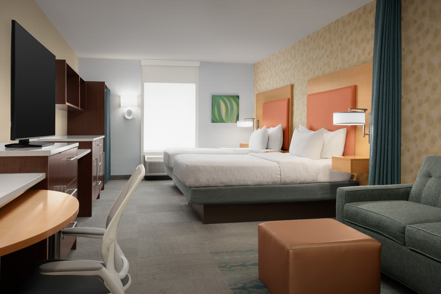 Home2 Suites by Hilton Baltimore White Marsh Room Type - 2QN MOB HEA ACC TUB STUDIO