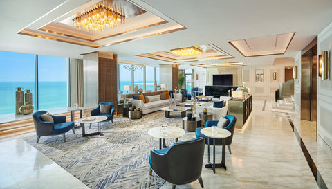 The Royal Penthouse Living Room Corner