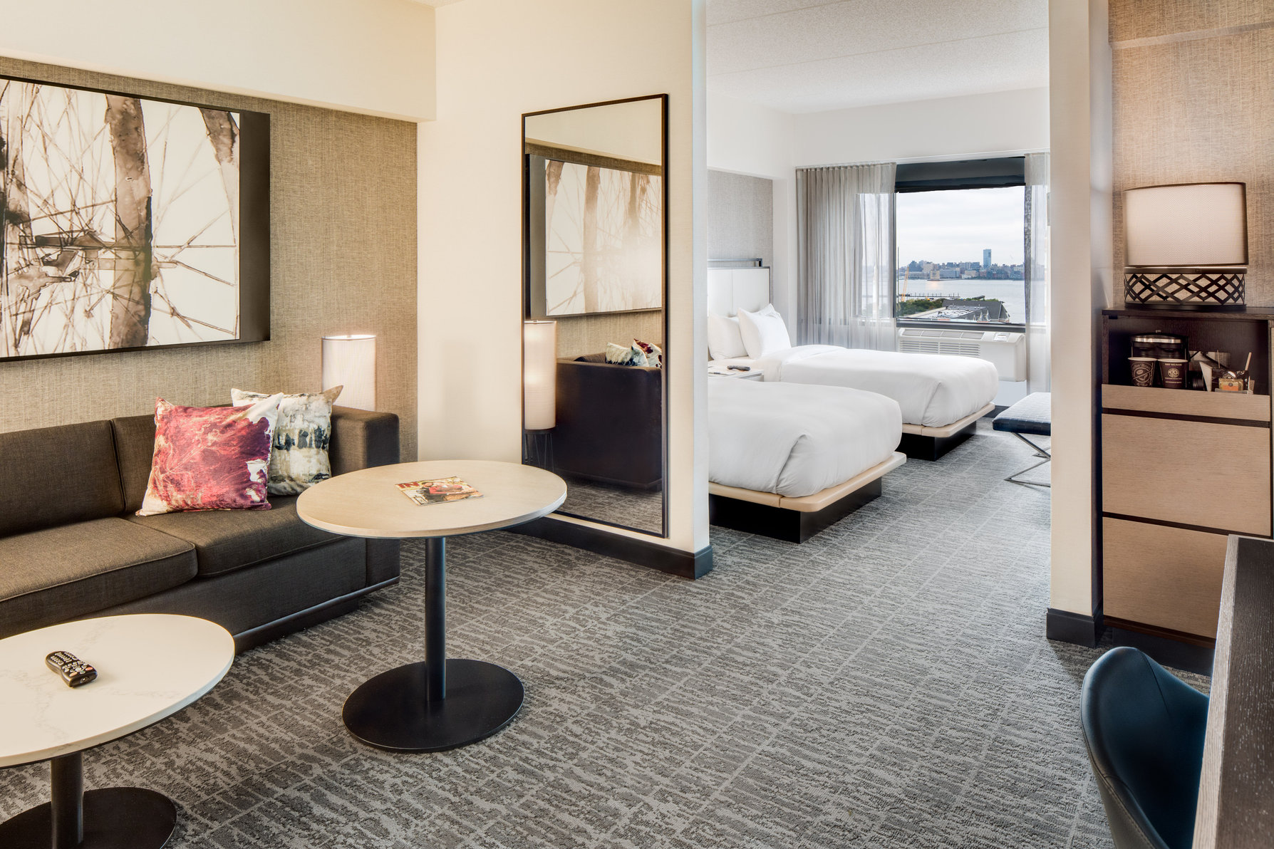 DoubleTree by Hilton Hotel & Suites Jersey City Room Type - 2 DBLS JR SUITE W  SOFABED