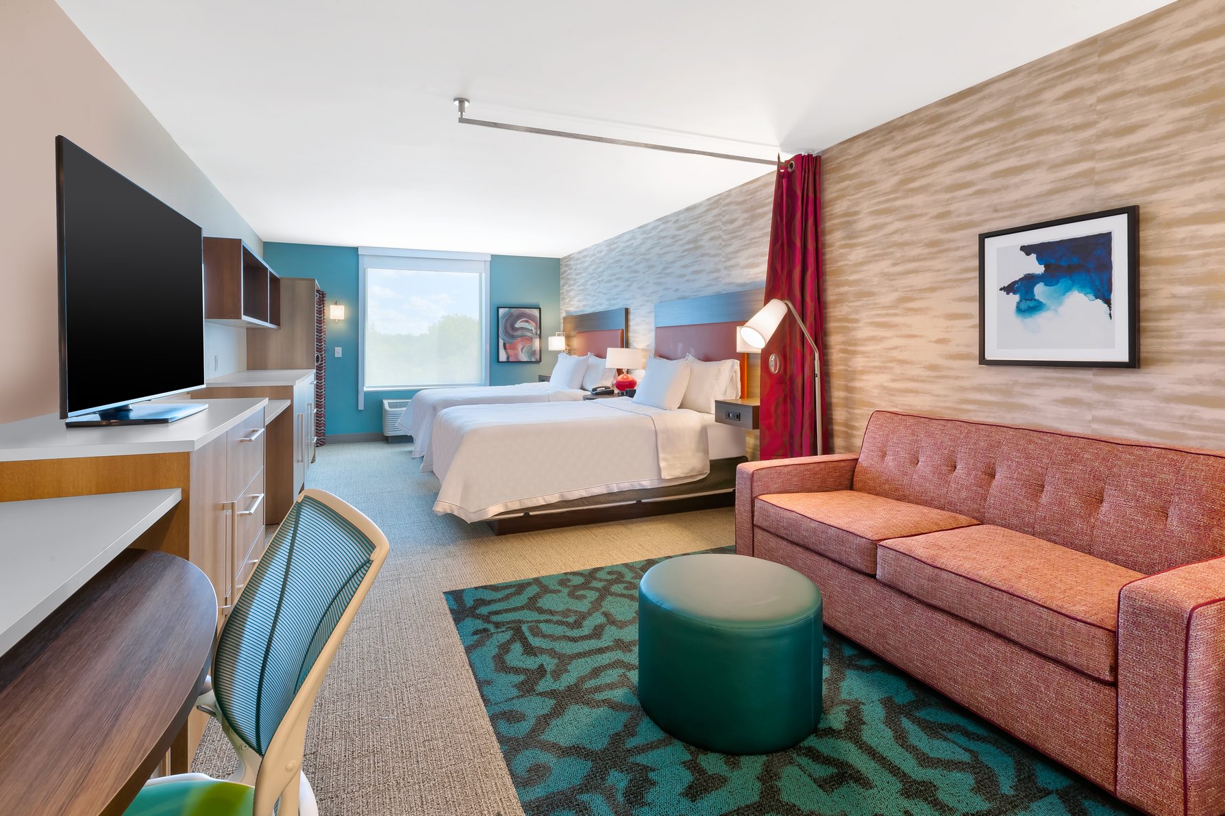 Home2 Suites by Hilton Saginaw, MI Room Type - 2 QN BEDS STUDIO NONSMOK