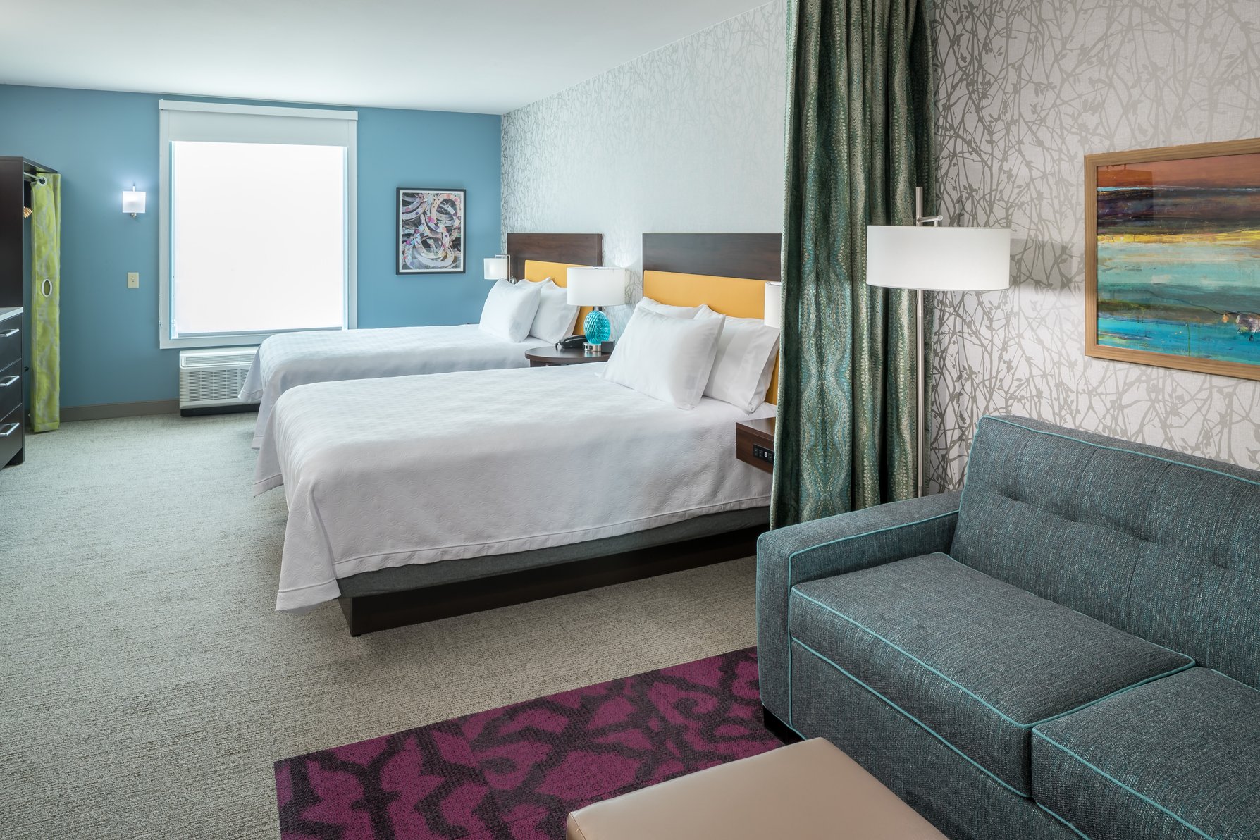 Home2 Suites by Hilton Fort Worth Cultural District Room Type - 2QN ACC RI SHWR STUDIO NSM