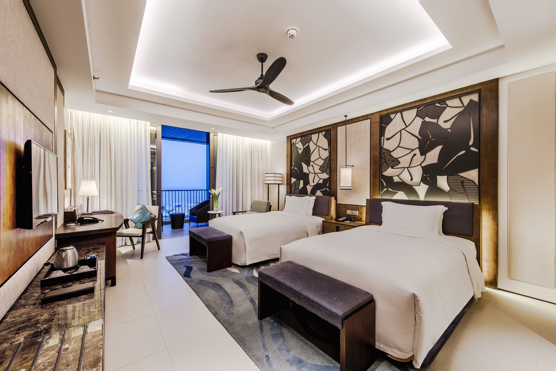 Hilton Wenchang Room Type - TWIN DELUXE OCEAN VIEW