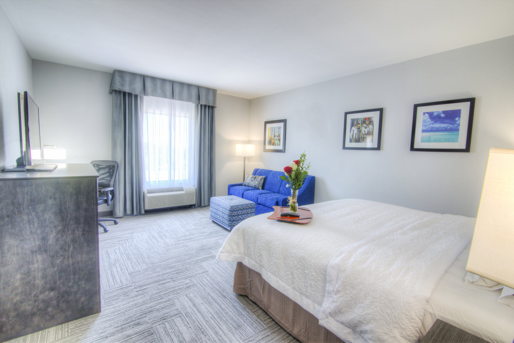 Hampton Inn by Hilton Houston I-10 East Room Type - 1 KING SFBD MIC FRG NS