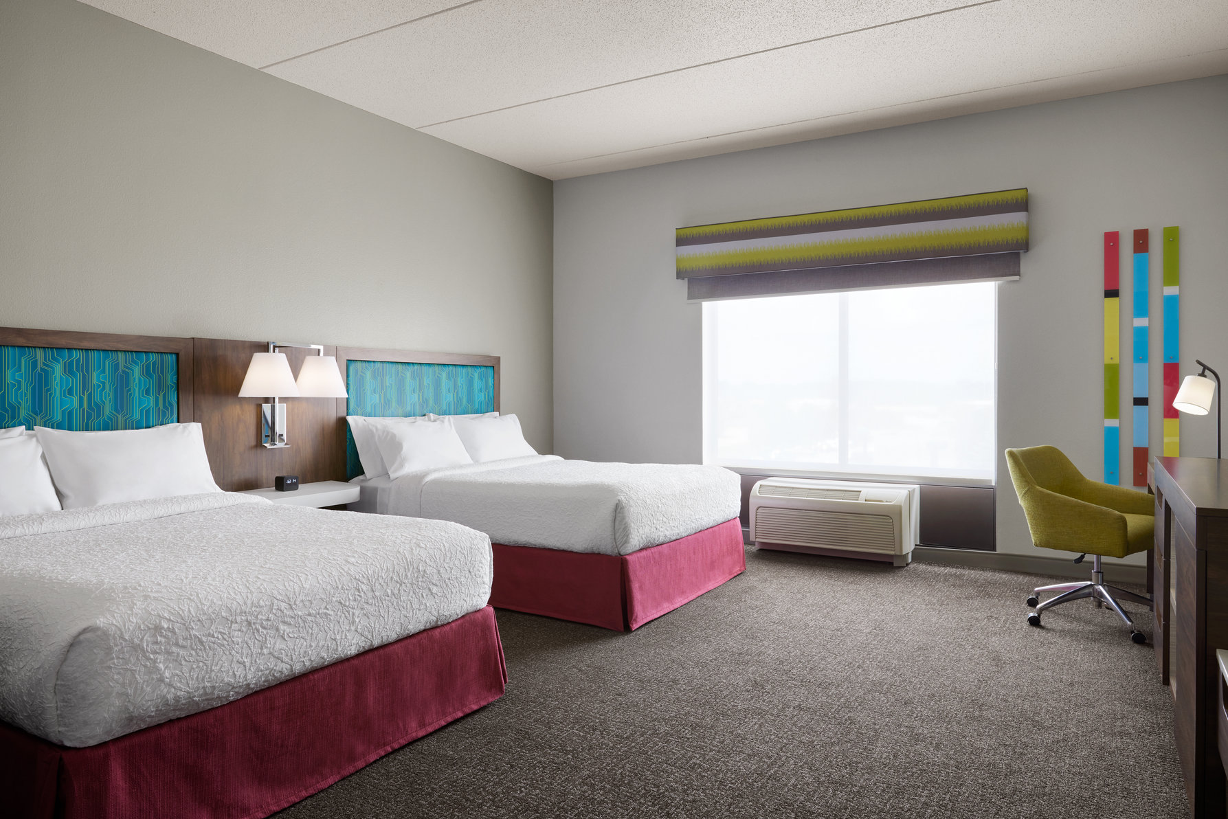 Hampton Inn by Hilton Indianapolis Northwest - Park 100 Room Type - 2 QNS ACC ROLLIN SHWR NS
