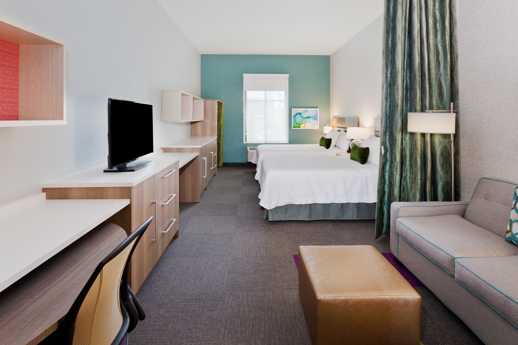 Home2 Suites by Hilton Alpharetta Room Type - 2QN ACC TUB STUDIO NONSMK