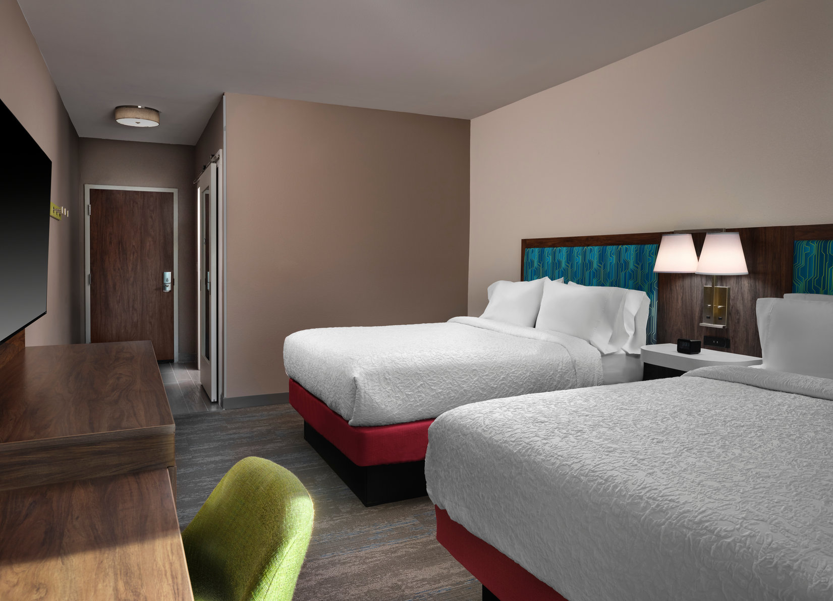 Hampton Inn by Hilton Pinellas Park St Petersburg Room Type - 2 QUEEN BEDS W  FRIDGE NS