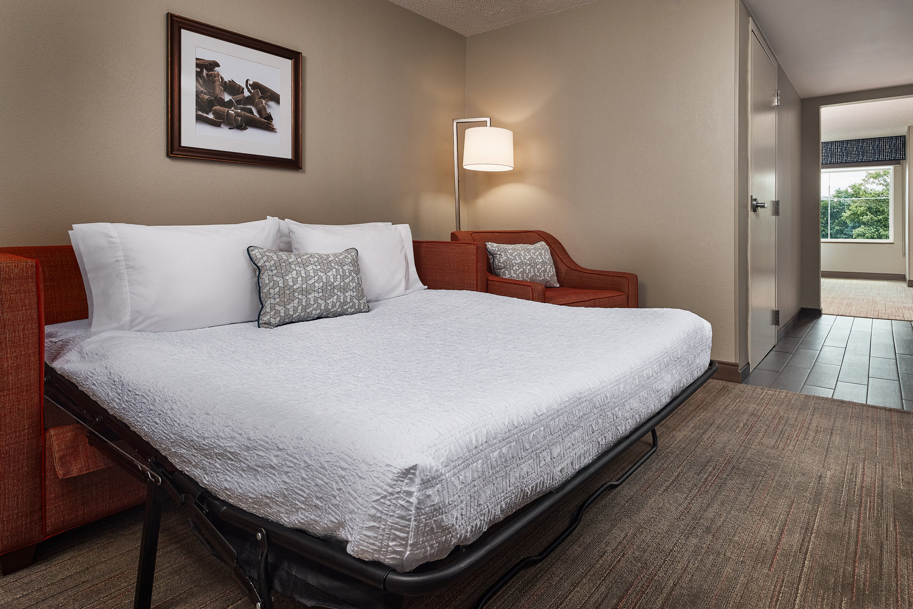 Hampton Inn & Suites by Hilton Hershey Near The Park Room Type - 2QNS ACC TUB STUDIO NOSMOK