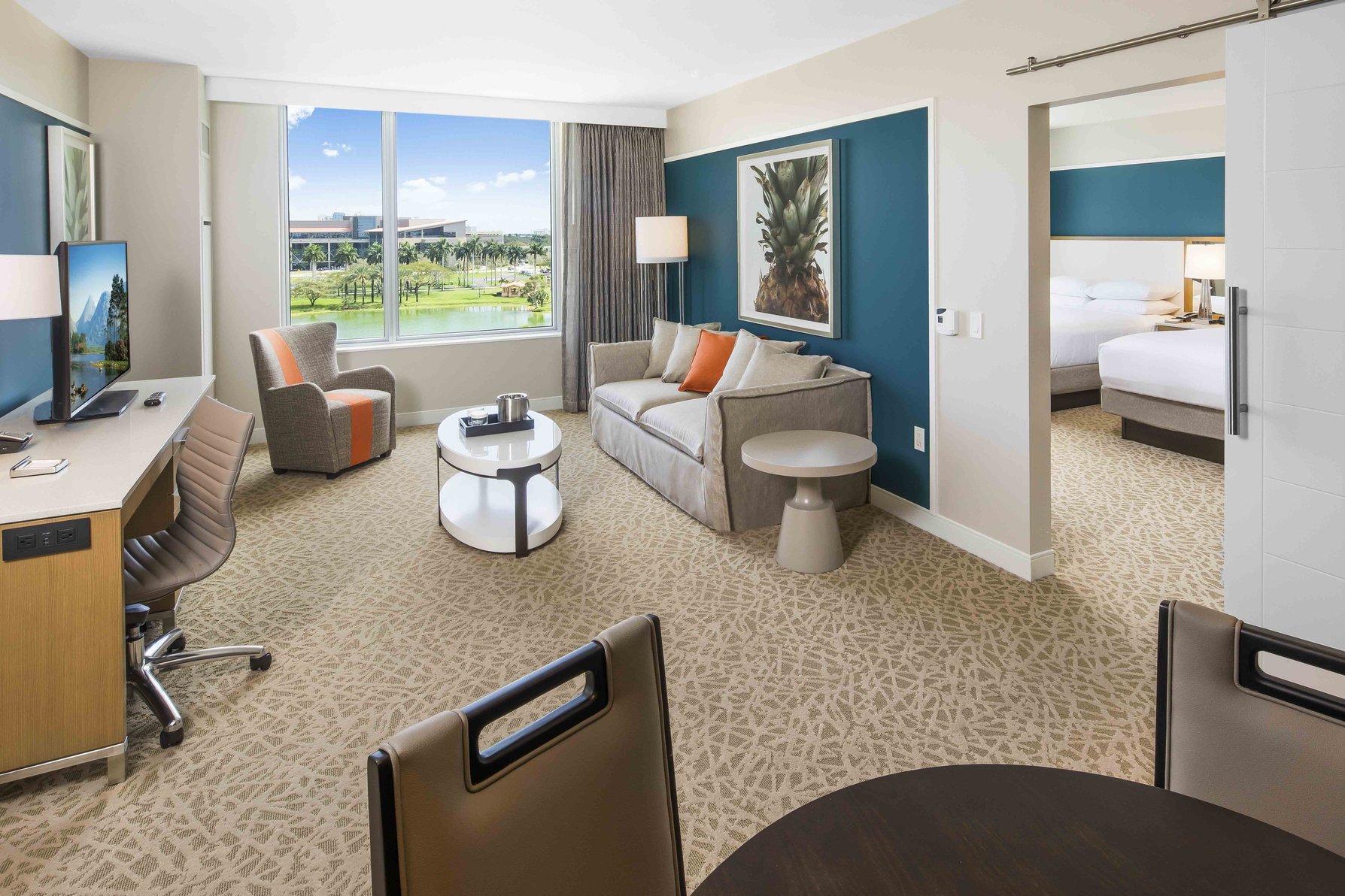 Hilton Miami Dadeland Room Type - 2 QUEEN BED DELUXE SUITE Hilton Miami Dadeland Room Type - 2 QUEEN BED DELUXE SUITE