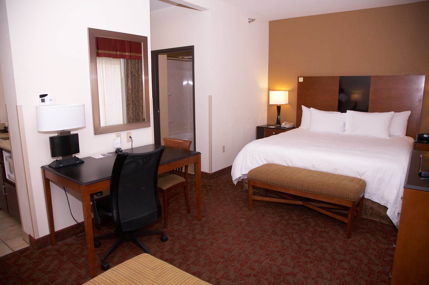 Hampton Inn & Suites by Hilton Hobbs Room Type - 1 KING STE W  WETBAR NS