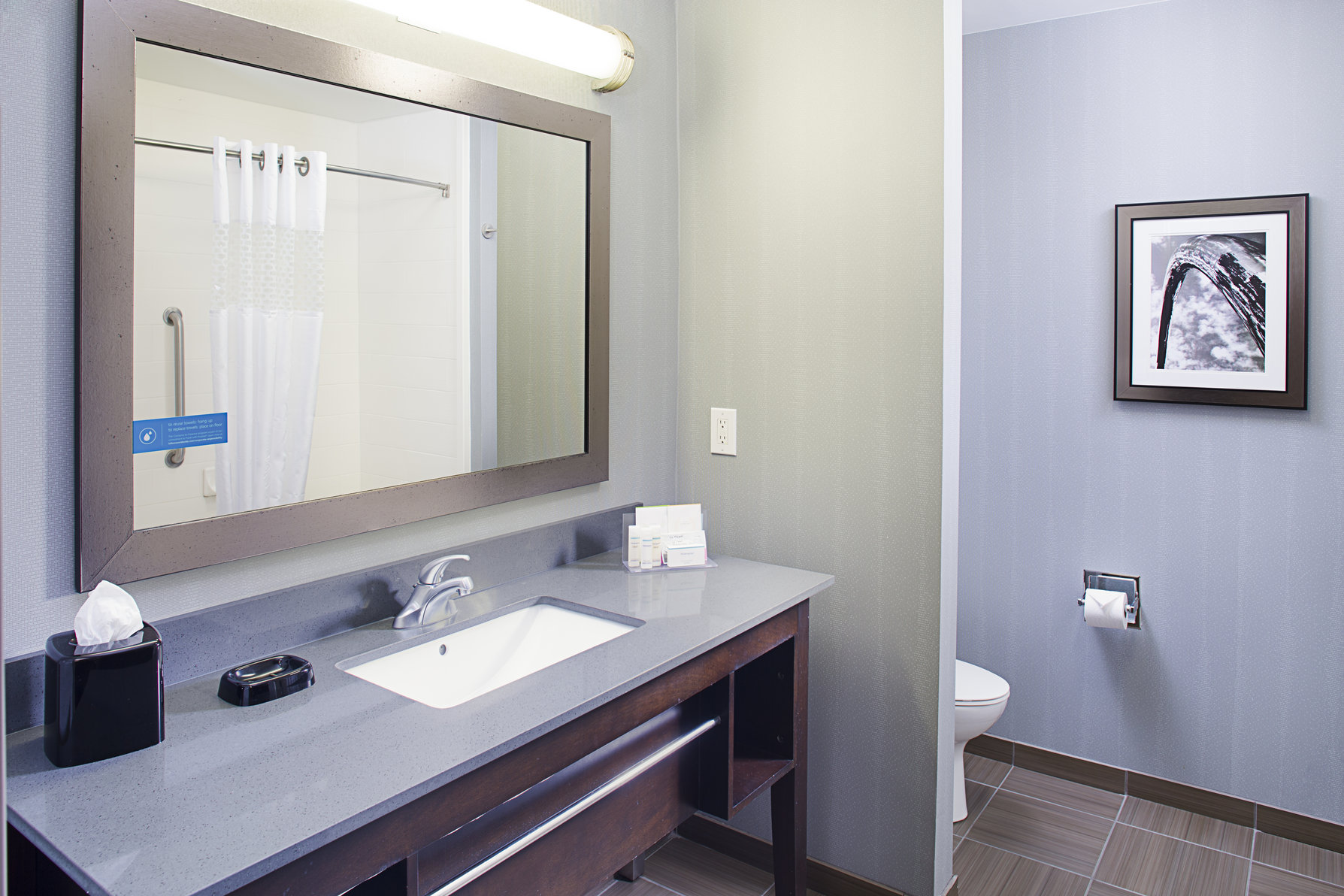Hampton Inn & Suites Lansing West MI Room Type - 1 KING ACC ROLL-IN SHOWER