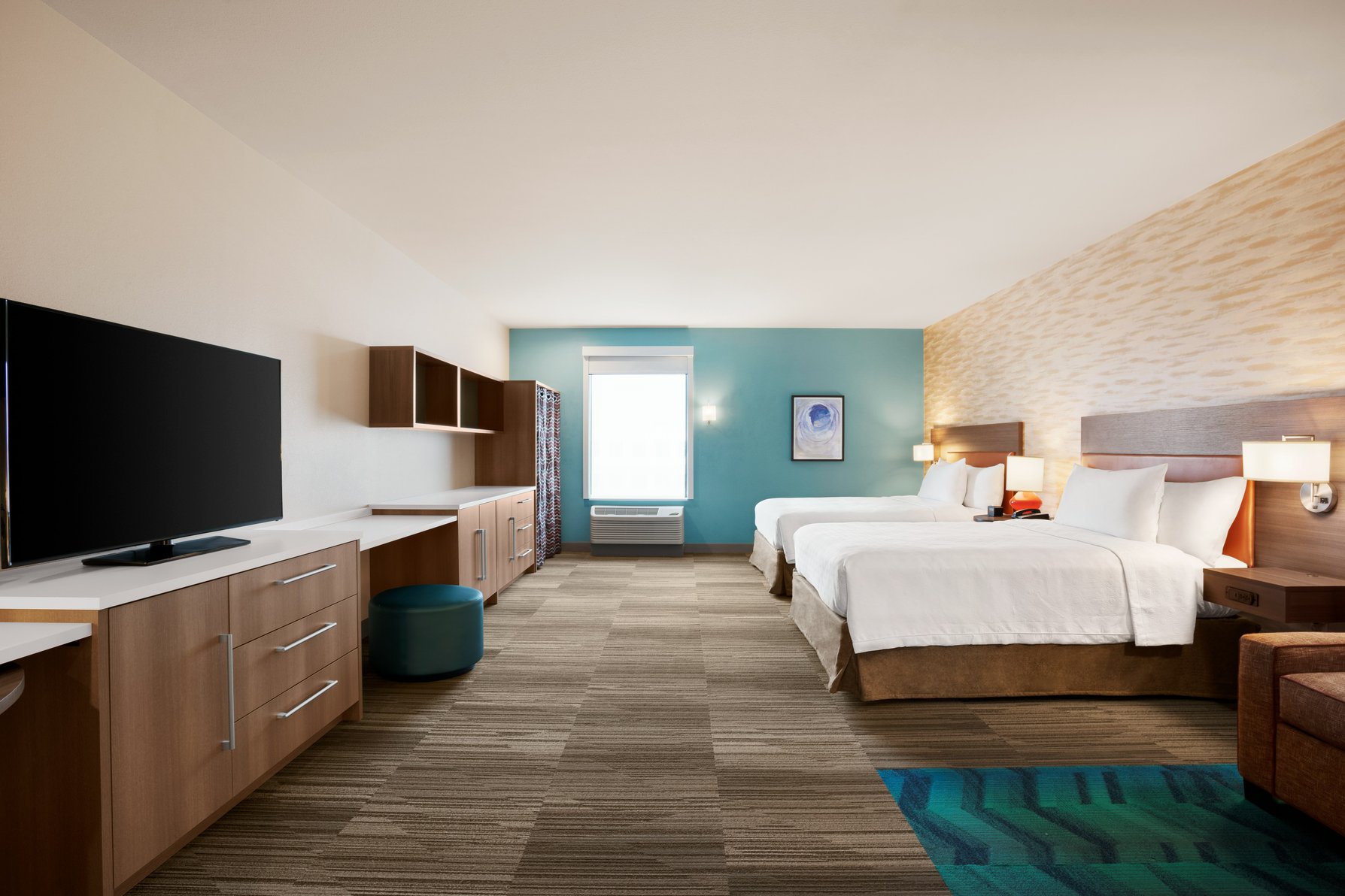 Home2 Suites by Hilton Warminster Horsham Room Type - 2QN ACC RI SHWR STUDIO NSM