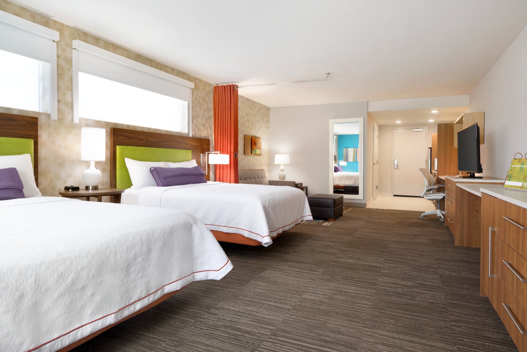Home2 Suites by Hilton Roanoke Room Type - 2 QN ACC STE RI SHWR N S