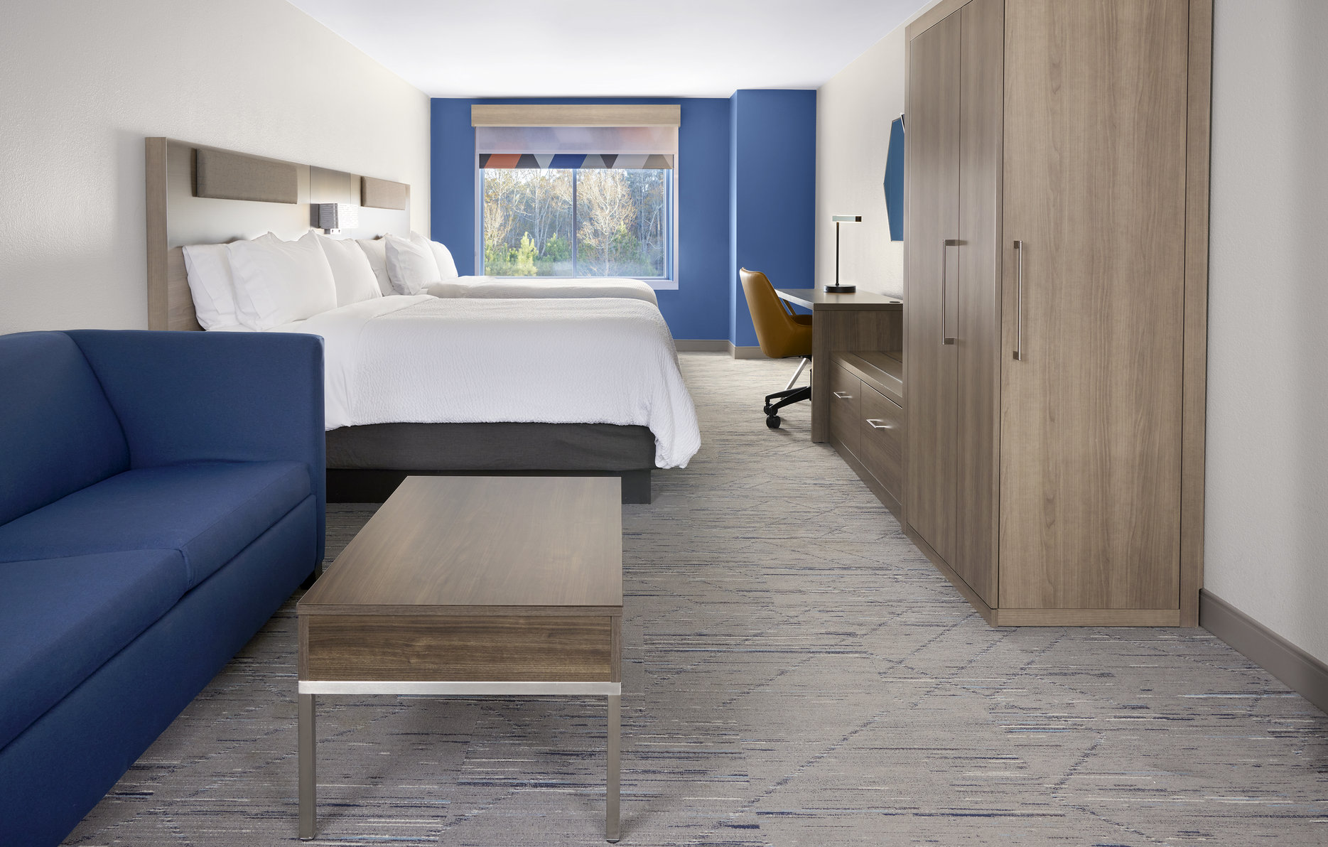Holiday Inn Express & Suites PLAINWELL by IHG Room Type - 2 Queen Suite Communications Accessible
