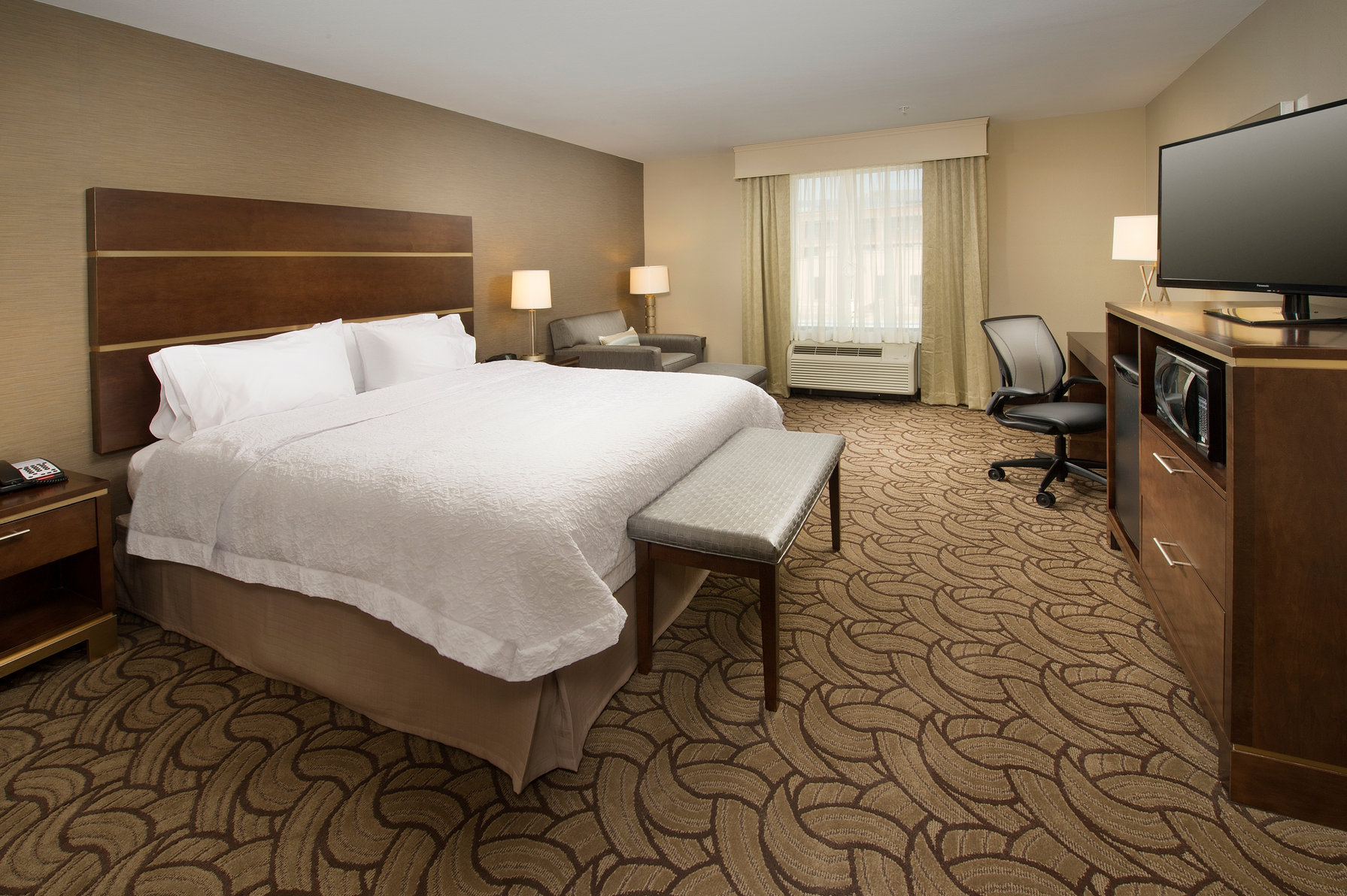 Hampton Inn & Suites San Antonio/ Market Square, TX Room Type - 1KNG MOB HEAR ACC W TUB NS